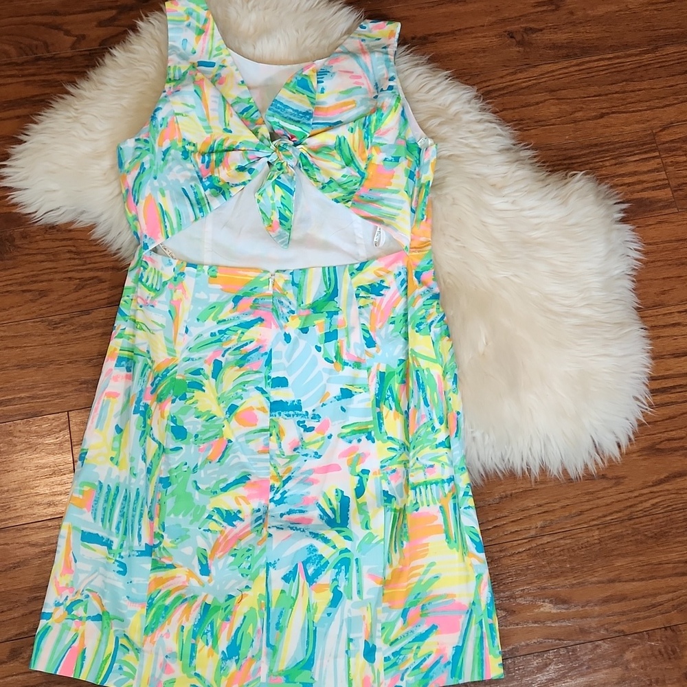 Lilly Pulitzer Courtney Shift Dress In Sea Salt & Sun - Picture 3 of 5